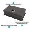 33-inch Undermount Single Bowl Workstation Stainless Steel Kitchen Sink built-in Two-Ledge